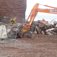 Crushing the containers 002