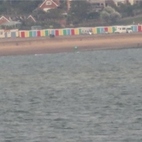 A snapshot of beach huts at Exmouth