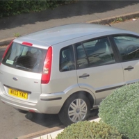 Hot dog in car today.