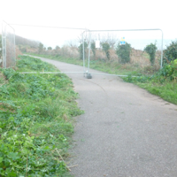 Cliff work continues along rail line