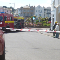 Baily's Chip Shop on Fire