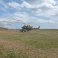 Helicopters landing at Dawlish Warren 007