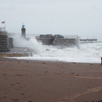 Teignmouth sea wall 100416