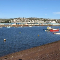 Teignmouth seafront, nice day on the beach.