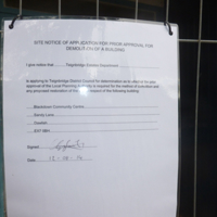 Demolishing of the old blackdown building 001