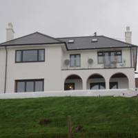 Renovated house on the sea wall, Dawlish