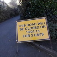 Felling of Holm Oak - Road closed and work to take place tomorrow 19/01/2015.