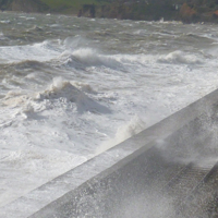 Sea a bit choppy thismorning 004