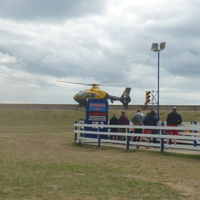 Helicopters landing at Dawlish Warren 002