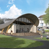 Demolition of bandstand/erection of cultural pavilion 