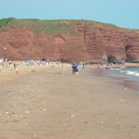 Easter Monday on Dawlish Beach