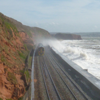 Sea a bit choppy thismorning 006