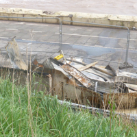 Beach Cafe' Destroyed