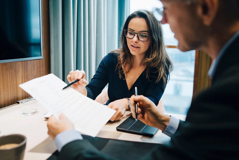 Probate lawyer discussing probate, wills, estate planning, inheritance, assets, and property matters with a client in Adelaide, South Australia.