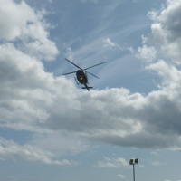 Helicopters landing at Dawlish Warren 005