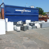 Council skip at Sandy Lane car park 002