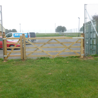 New gate at Sandy Lane park 002