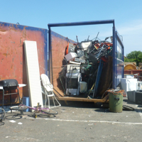 Council skip at Sandy Lane car park 005