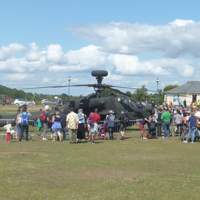 Helicopters landing at Dawlish Warren 012