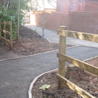 New houses in the woods