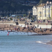 Plenty enjoying the beach and sun Teignmouth beach today.