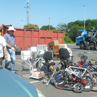 Council skip at Sandy Lane car park 006