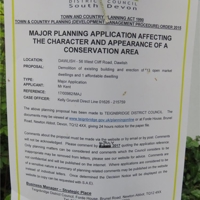 Daw Vale - demolish and errect 13 open market dwellings and 1 affordable dwelling.
