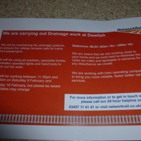 Network Rail carring out Drainage work