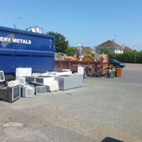 Council skip at Sandy Lane car park 003