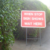 Car park to catch the bus to Powderham